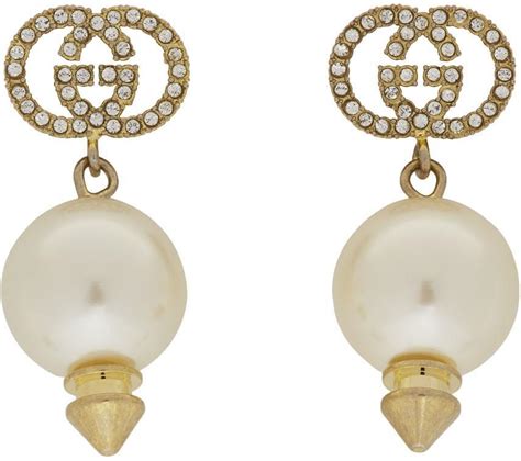 gucci gg pearl earrings|Gucci pearl earrings dupe.